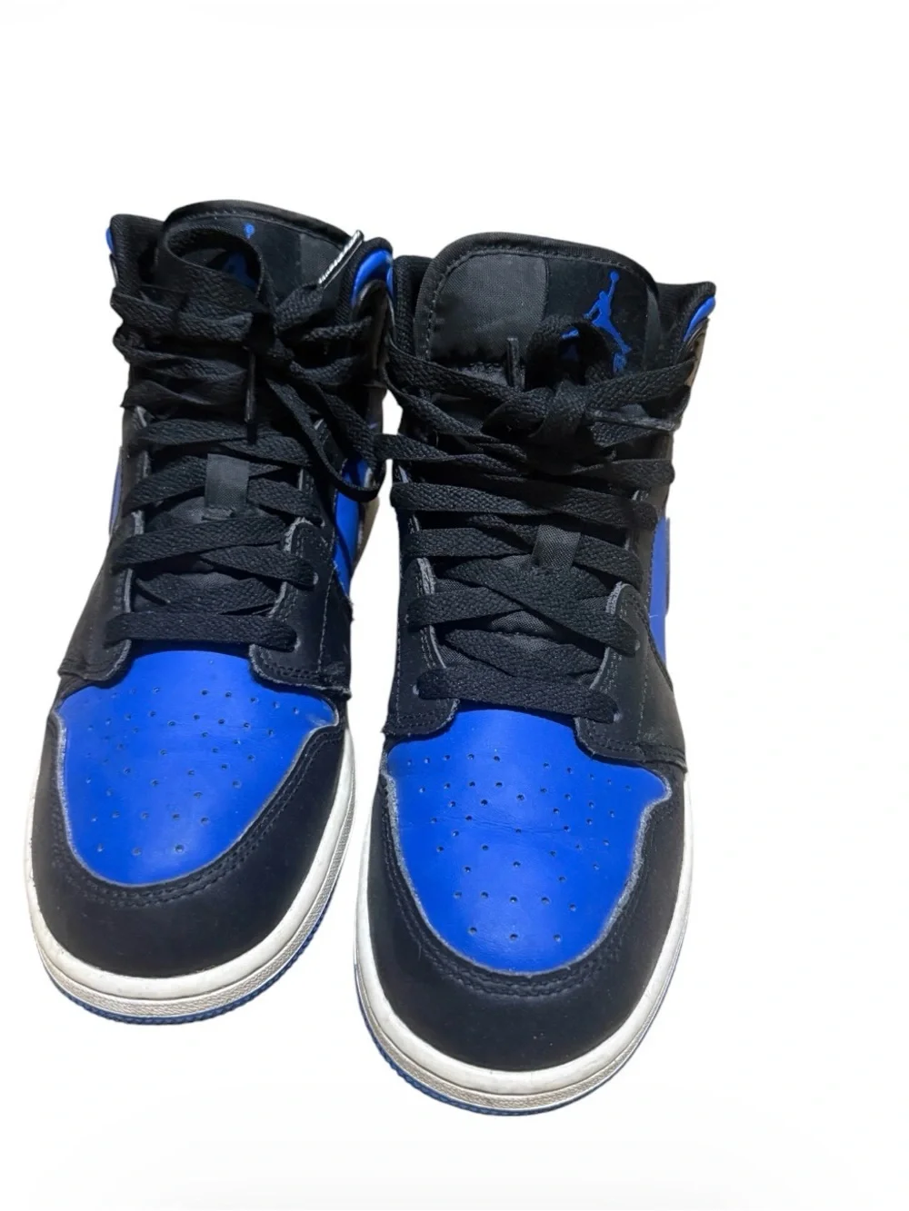 Nike Kids Air Jordan 1 Mid GS Black Royal  Blue 7Y